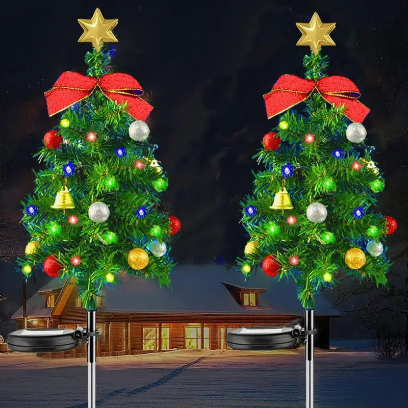 Solar Christmas Tree Pathway Lights